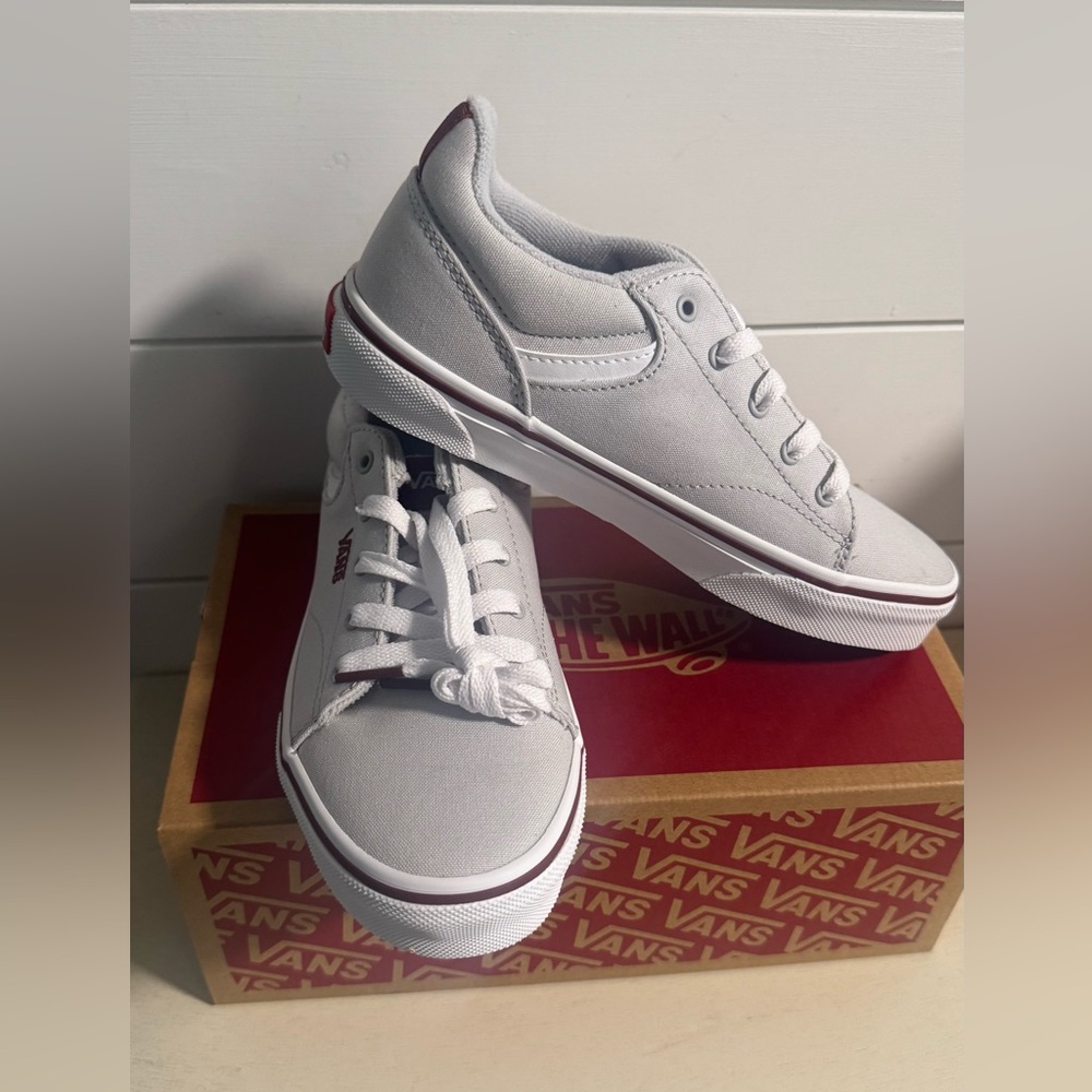 New Vans Light Gray Canvas Sneakers